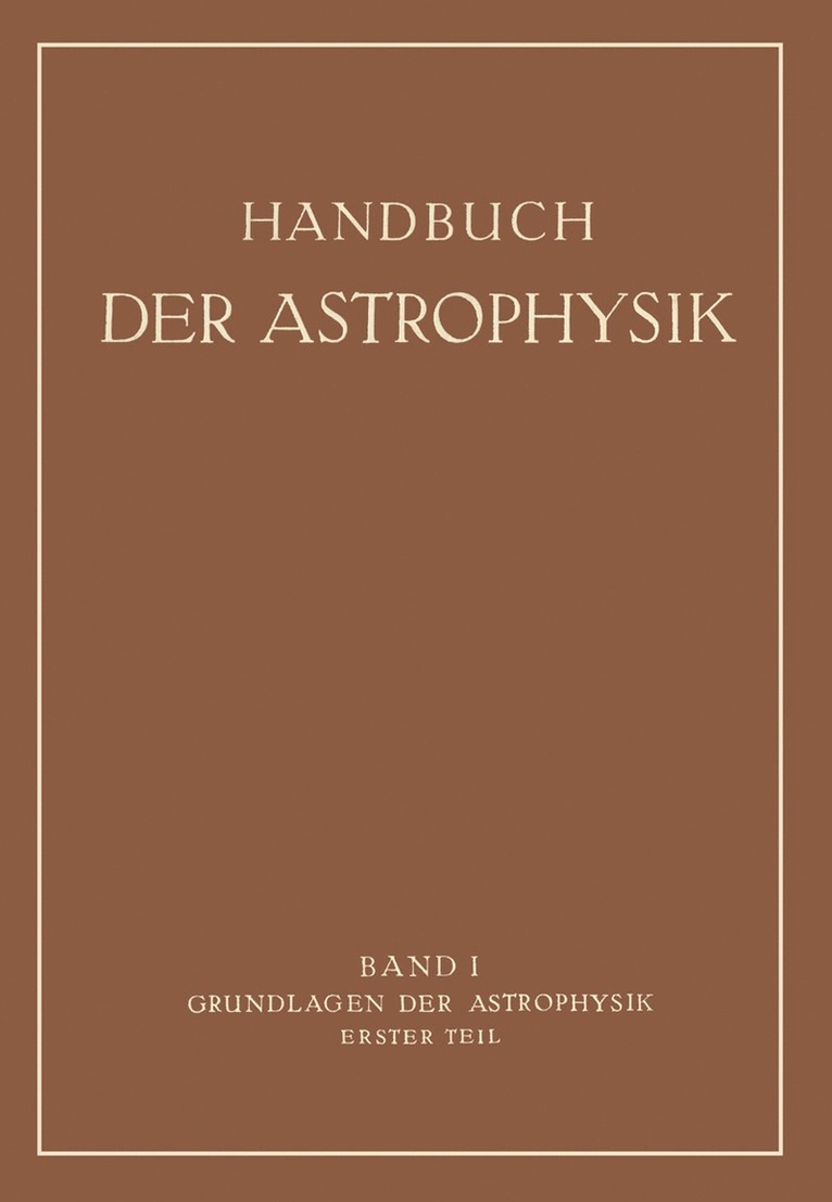 Grundlagen der Astrophysik 1