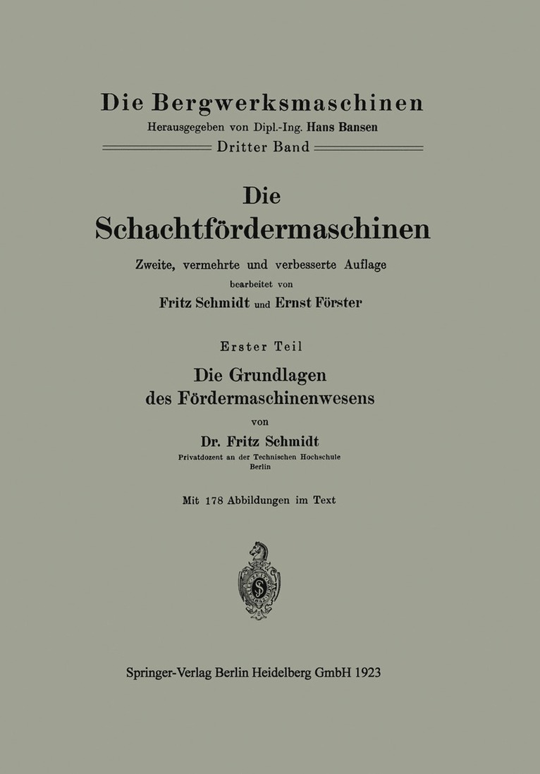 Die Schachtfrdermaschinen 1