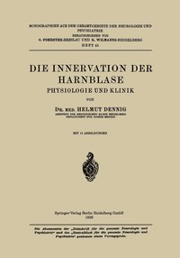 bokomslag Die Innervation der Harnblase