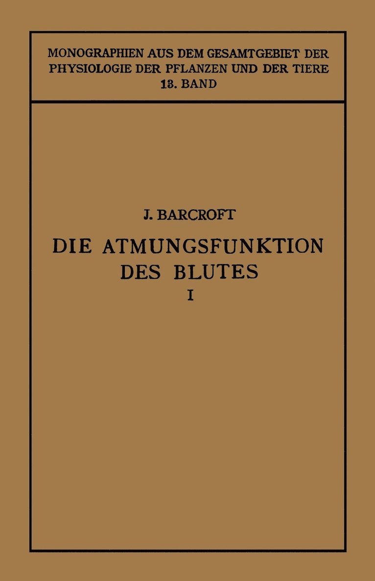 Die Atmungsfunktion des Blutes