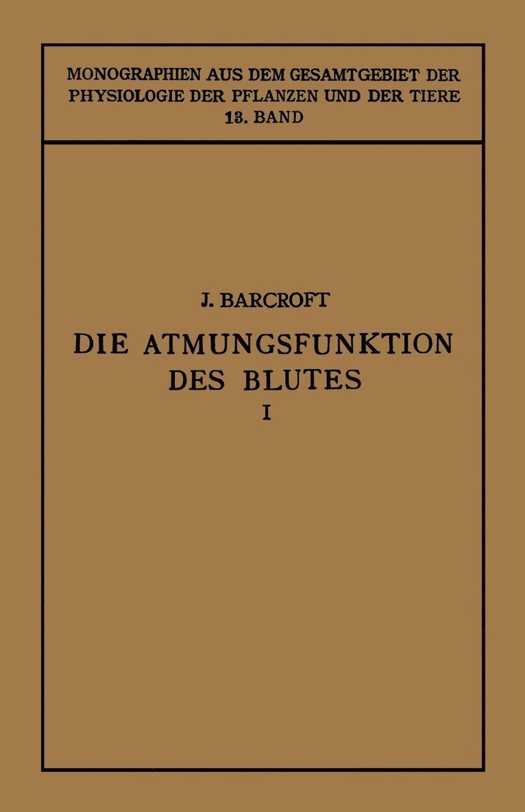 Die Atmungsfunktion des Blutes 1