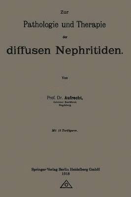 Emanuel Aufrecht - Zur Pathologie und Therapie der diffusen Nephritiden, Häftad