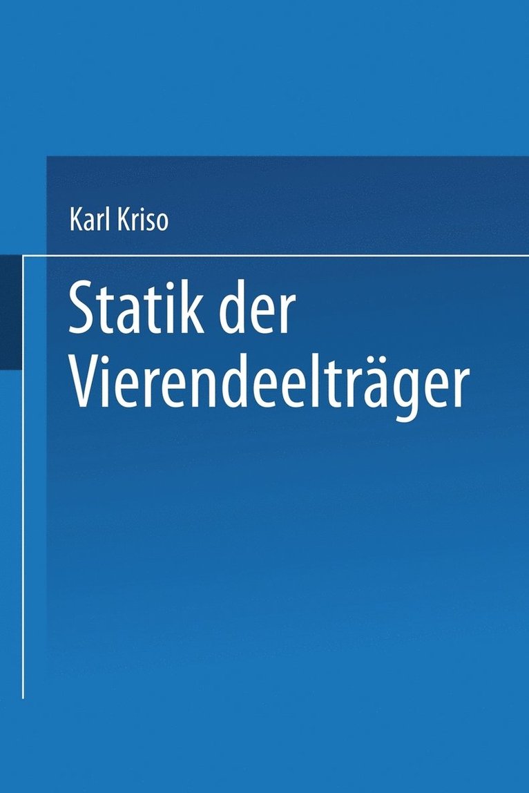 Statik der Vierendeeltrger 1