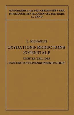 bokomslag Oxydations-Reductions-Potentiale