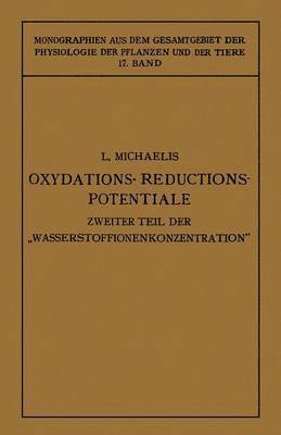 bokomslag Oxydations-Reductions-Potentiale