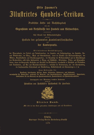 Otto Spamer’s - Illustrirtes Handels-Lexikon, Häftad
