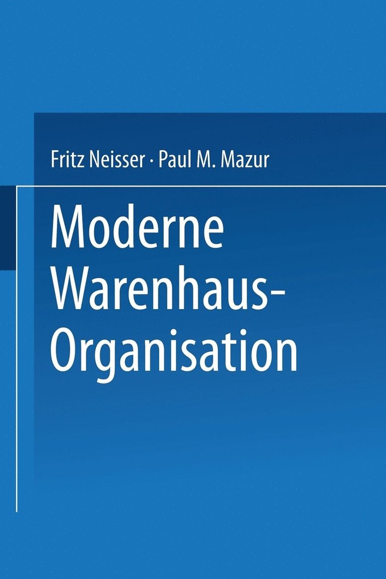 Moderne Warenhaus-Organisation 1