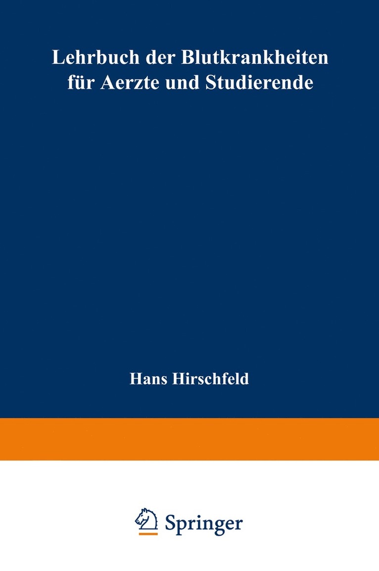 Hans Hirschfeld - Lehrbuch der Blutkrankheiten für Aerzte und Studierende, Häftad