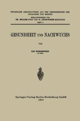 bokomslag Gesundheit und Nachwuchs