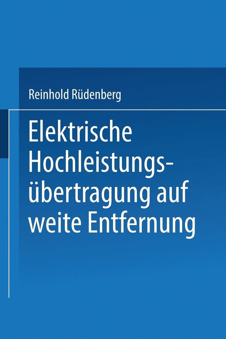 Elektrische Hochleistungsbertragung auf weite Entfernung 1