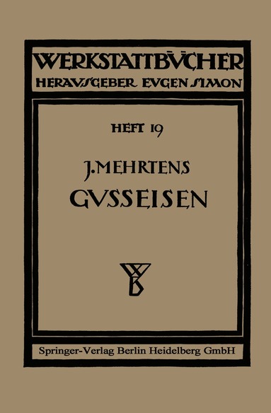 bokomslag Das Gußeisen