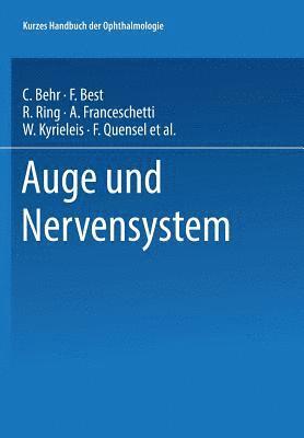 bokomslag Auge und Nervensystem