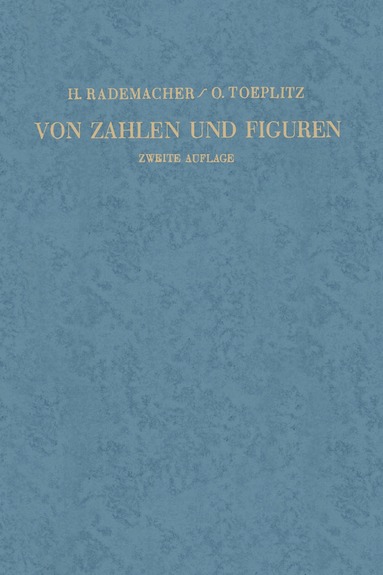 Hans Rademacher, Otto Toeplitz - Von Zahlen und Figuren, Häftad