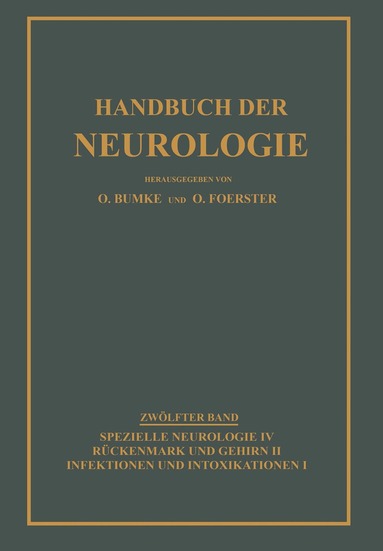 Oswald Bumke, Otfrid Foerster - Infektionen und Intoxikationen, Häftad