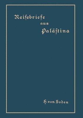 bokomslag Reisebriefe aus Palästina