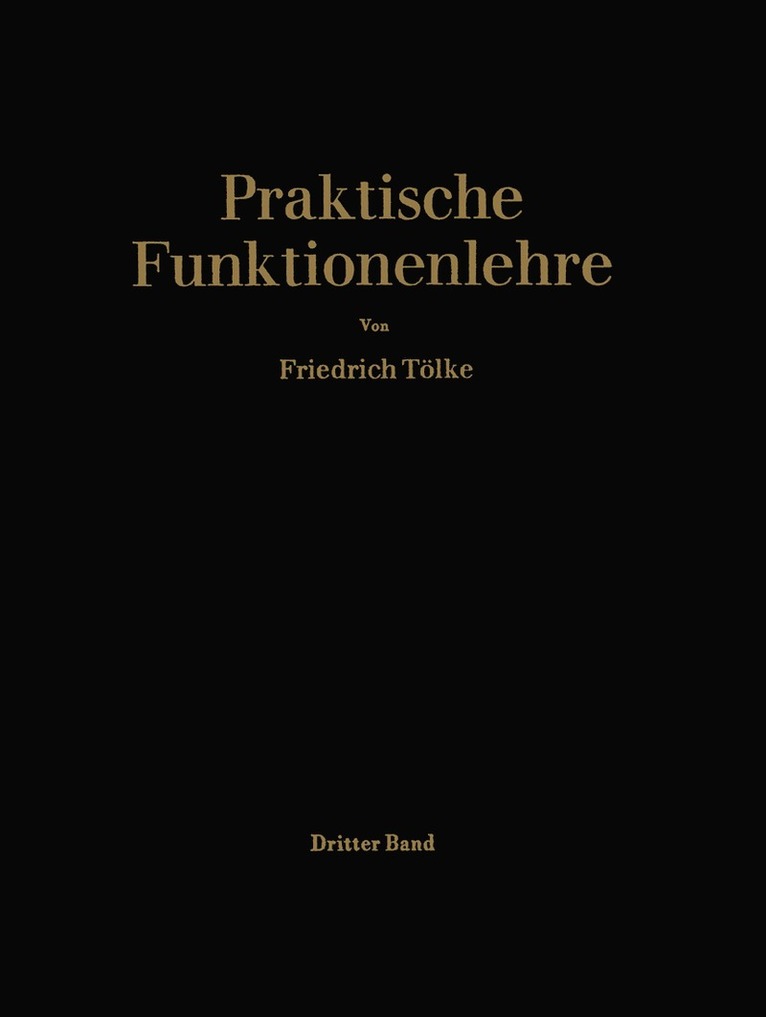 Friedrich Tölke, Friedrich Tolke - Praktische Funktionenlehre, Häftad