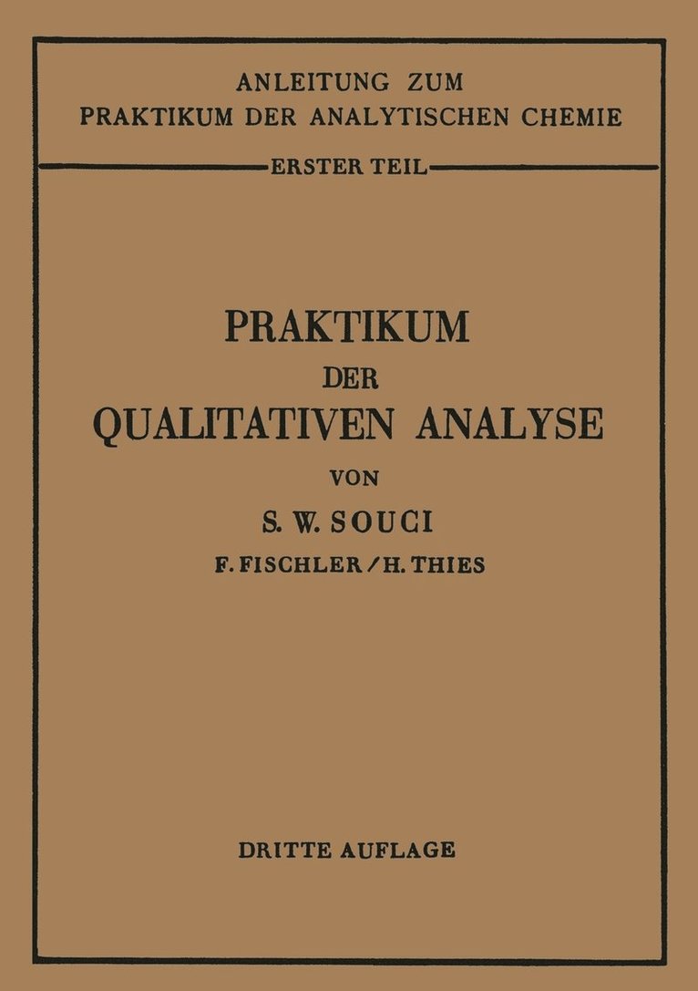 Praktikum der qualitativen Analyse