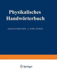 bokomslag Physikalisches Handwrterbuch