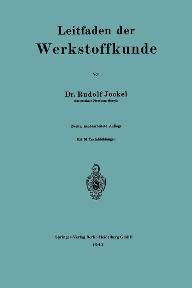 bokomslag Leitfaden der Werkstoffkunde