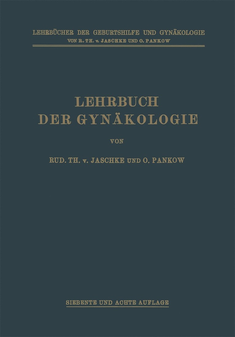 Lehrbuch der Gynkologie 1