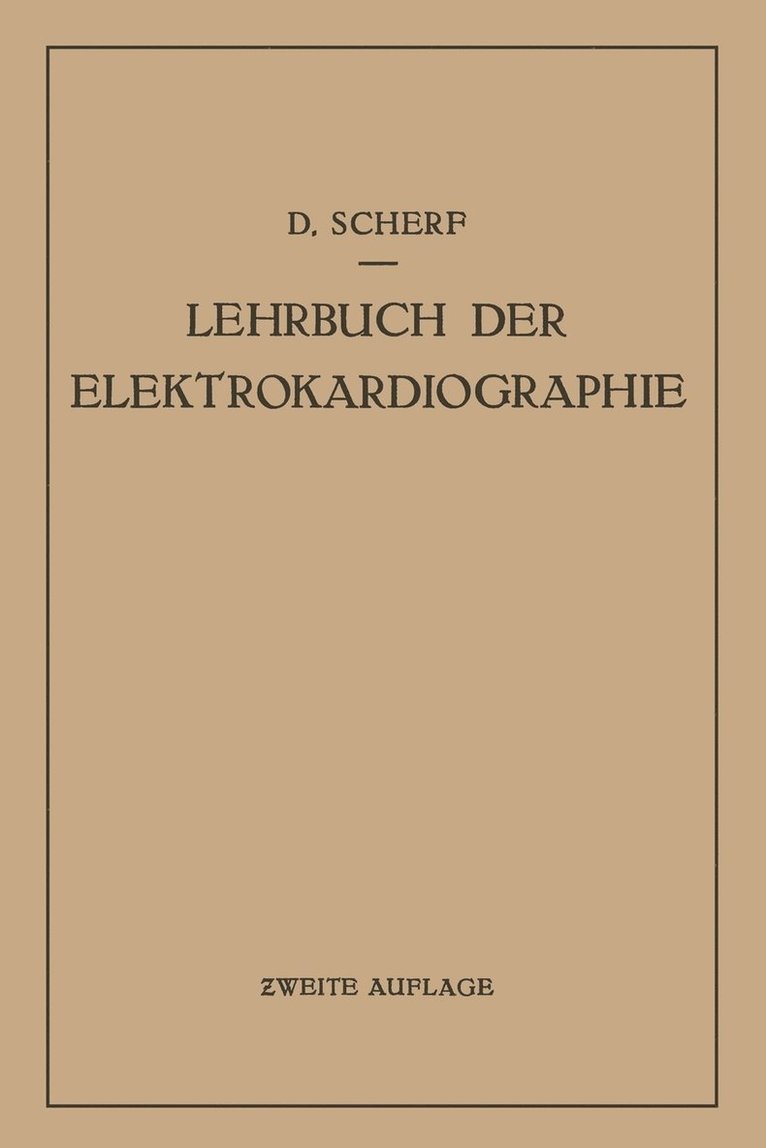 Lehrbuch der Elektrokardiographie 1