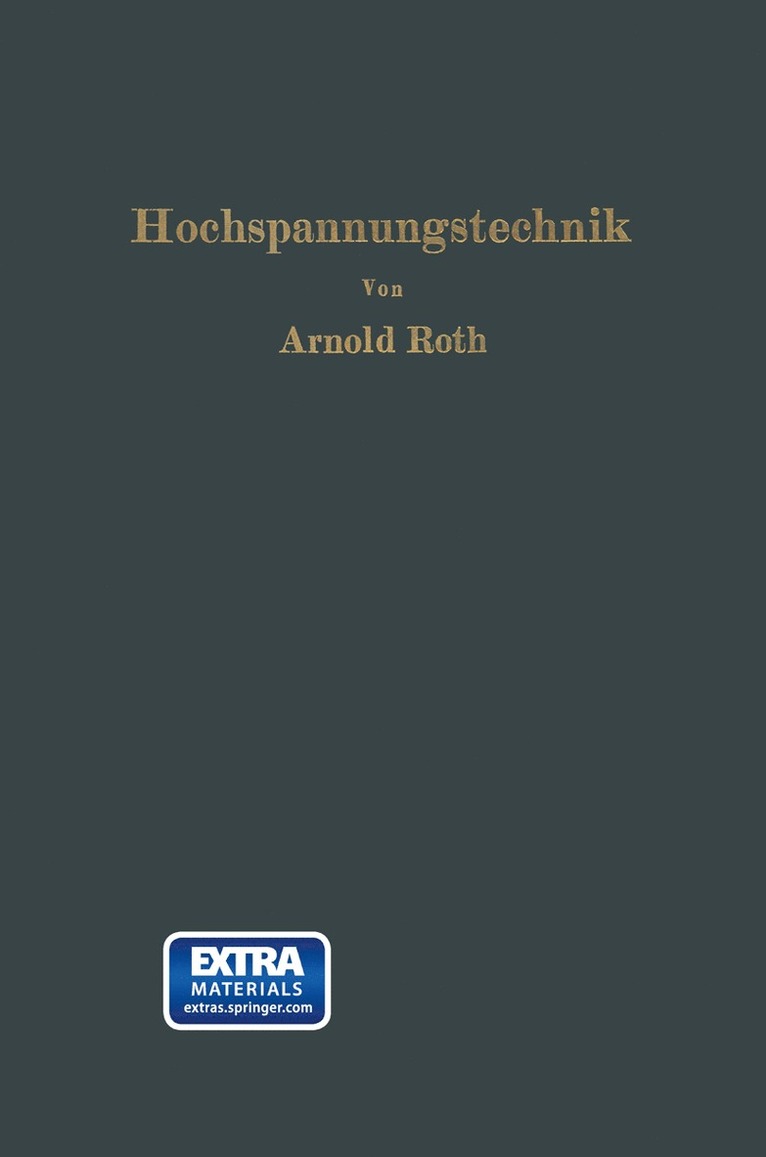 Arnold Roth - Hochspannungstechnik, Häftad