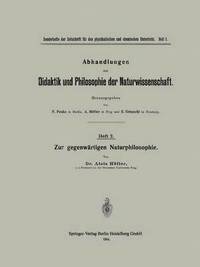 bokomslag Zur gegenwärtigen Naturphilosophie