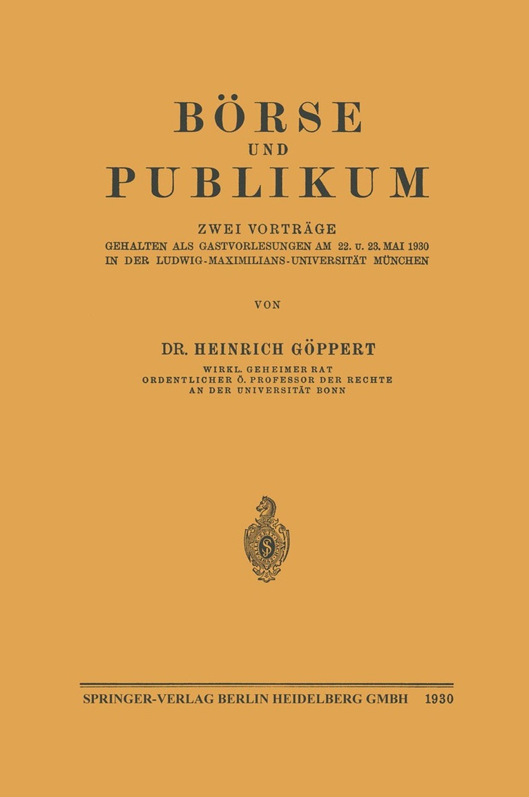 Börse und Publikum