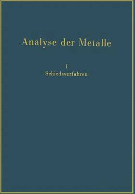 bokomslag Analyse der Metalle