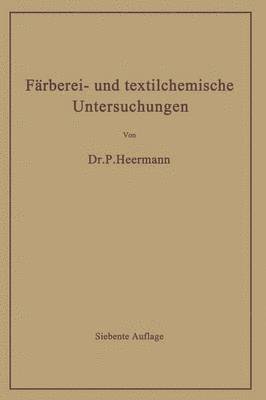 Frberei- und textilchemische Untersuchungen 1