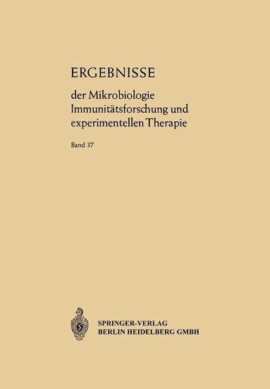 bokomslag Ergebnisse der Mikrobiologie Immunittsforschung und Experimentellen Therapie