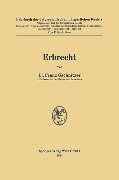 bokomslag Erbrecht