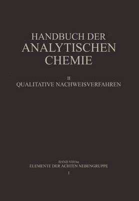 bokomslag Elemente der Achten Nebengruppe