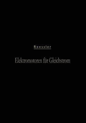 bokomslag Elektromotoren für Gleichstrom