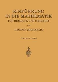 bokomslag Einfhrung in die Mathematik fr Biologen und Chemiker