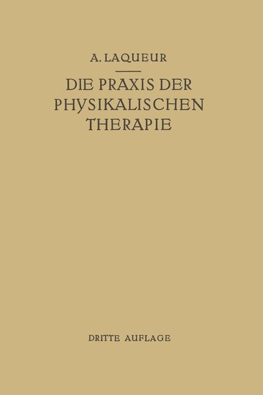 bokomslag Die Praxis der Physikalischen Therapie