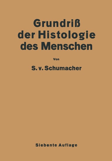 bokomslag Grundriss der Histologie des Menschen