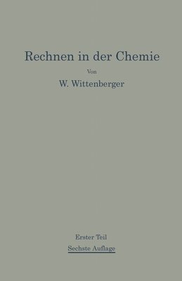 bokomslag Rechnen in der Chemie