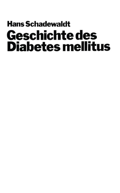 bokomslag Geschichte des Diabetes mellitus