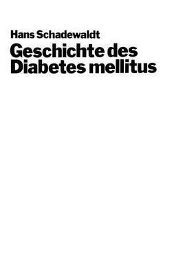 Geschichte des Diabetes mellitus 1