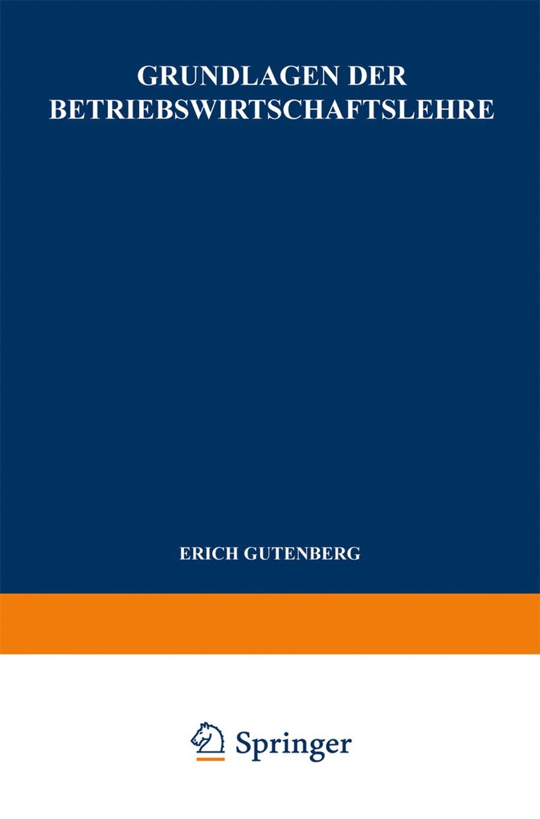 Grundlagen der Betriebswirtschaftslehre