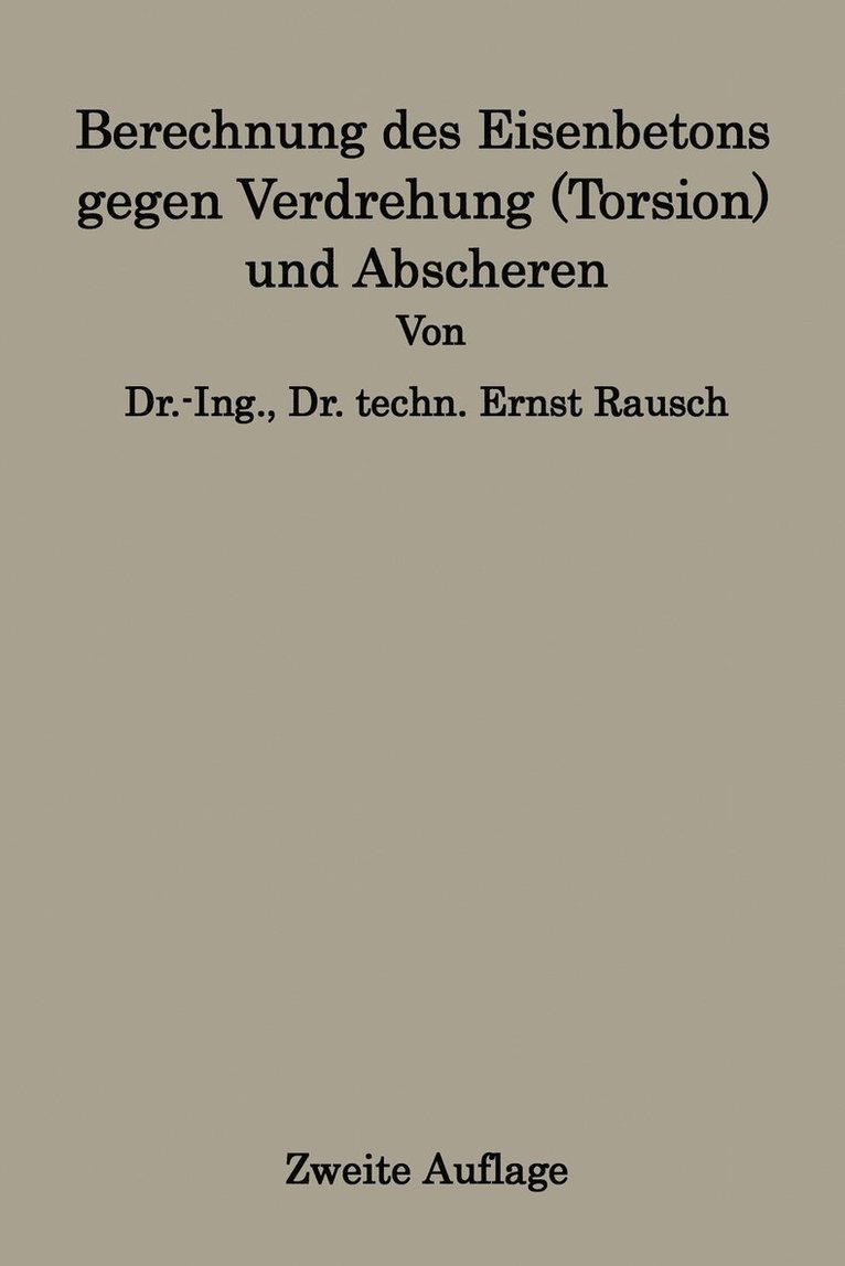 Berechnung des Eisenbetons gegen Verdrehung (Torsion) und Abscheren 1