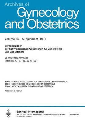 bokomslag Verhandlungen der Schweizerischen Gesellschaft fr Gynkologie und Geburtshilfe