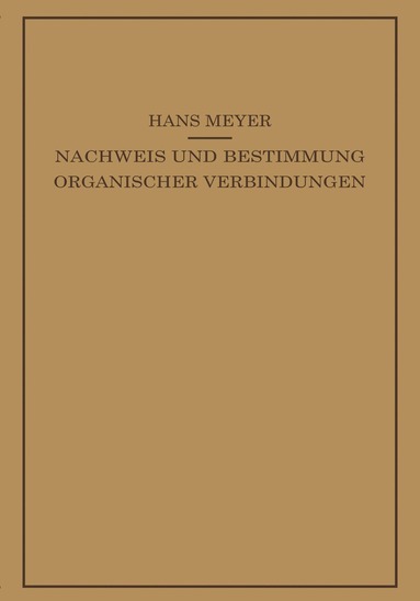 bokomslag Lehrbuch der Organisch-Chemischen Methodik