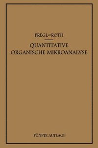 bokomslag Quantitative Organische Mikroanalyse