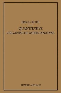 bokomslag Quantitative Organische Mikroanalyse