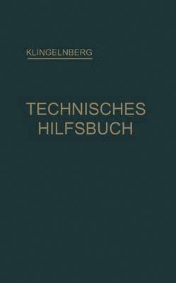 bokomslag Klingelnberg Technisches Hilfsbuch