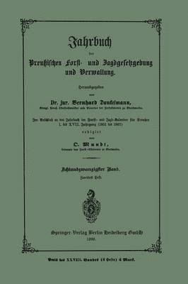 bokomslag Jahrbuch der Preutzischen Forst- und Jagdgesetzgebung und Verwaltung