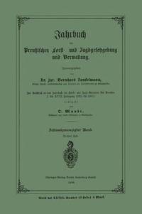 bokomslag Jahrbuch der Preuischen Forst- und Jagdgesetzgebung und Verwaltung