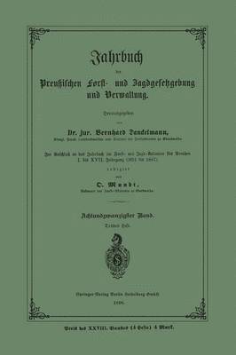 bokomslag Jahrbuch der Preuischen Forst- und Jagdgesetzgebung und Verwaltung